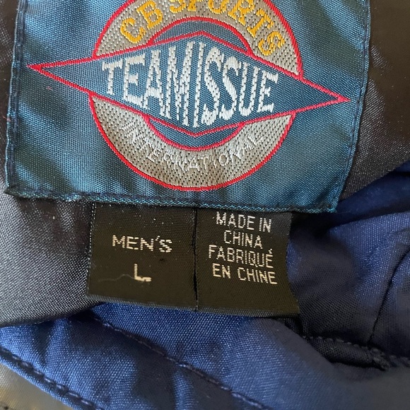 Vintage CB SPORTS TEAMISSUE INTERNATIONAL Two-Tone Windbreaker Jacket SIZE large - Picture 10 of 10